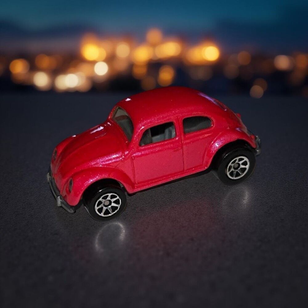 Vintage 1988 Hot Wheels VW Beetle Bug Pearl Pink Volkswagen Mattel Diecast